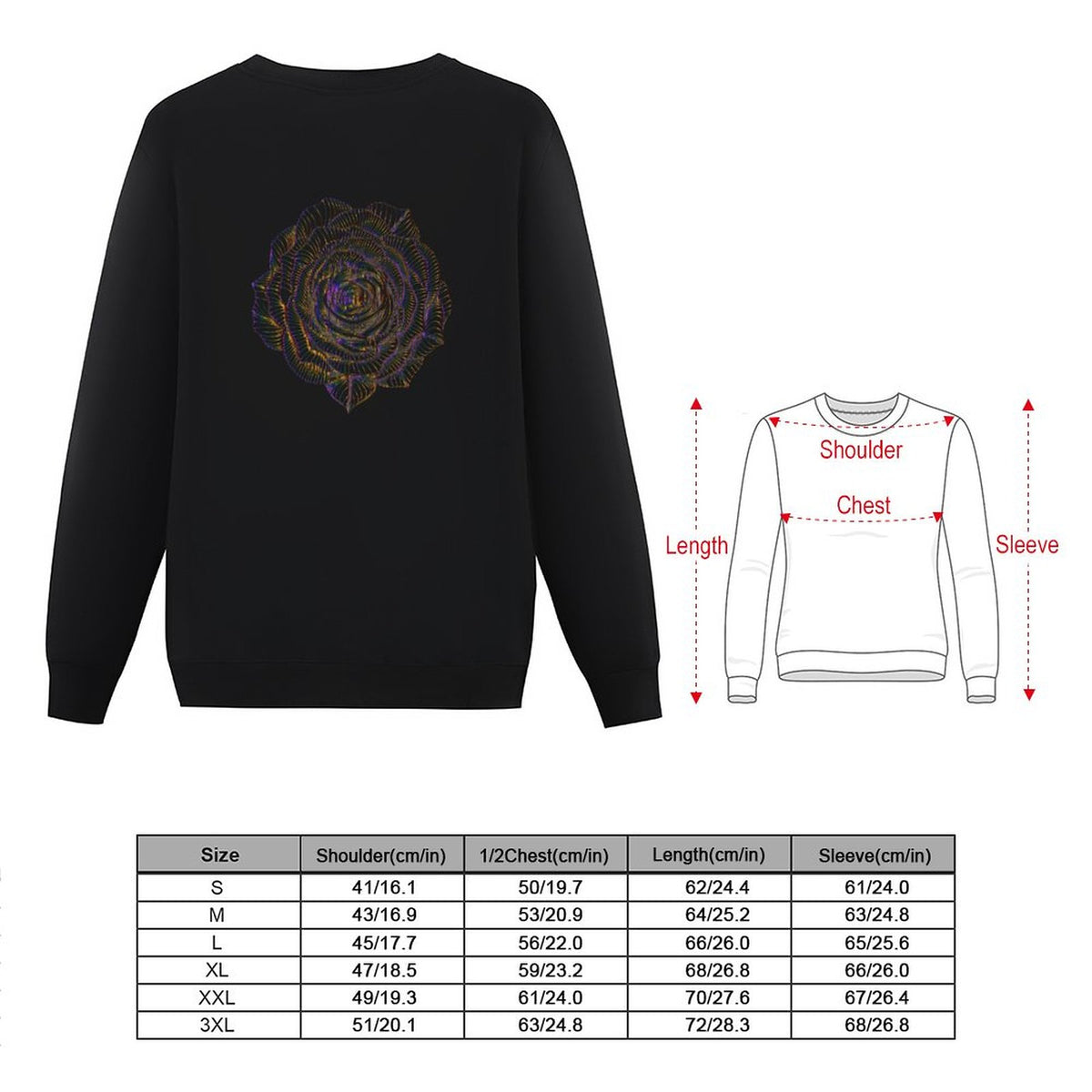 Women's Cute Sweatshirt (Back Printing)