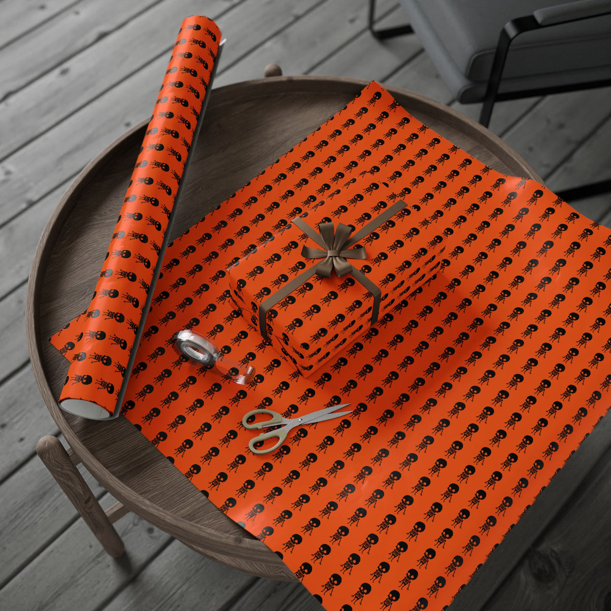 Spooky Halloween Wrapping Paper, Festive Gift Wrap, Pumpkin Design, Halloween Party Supplies, Unique Gift Wrap Ideas