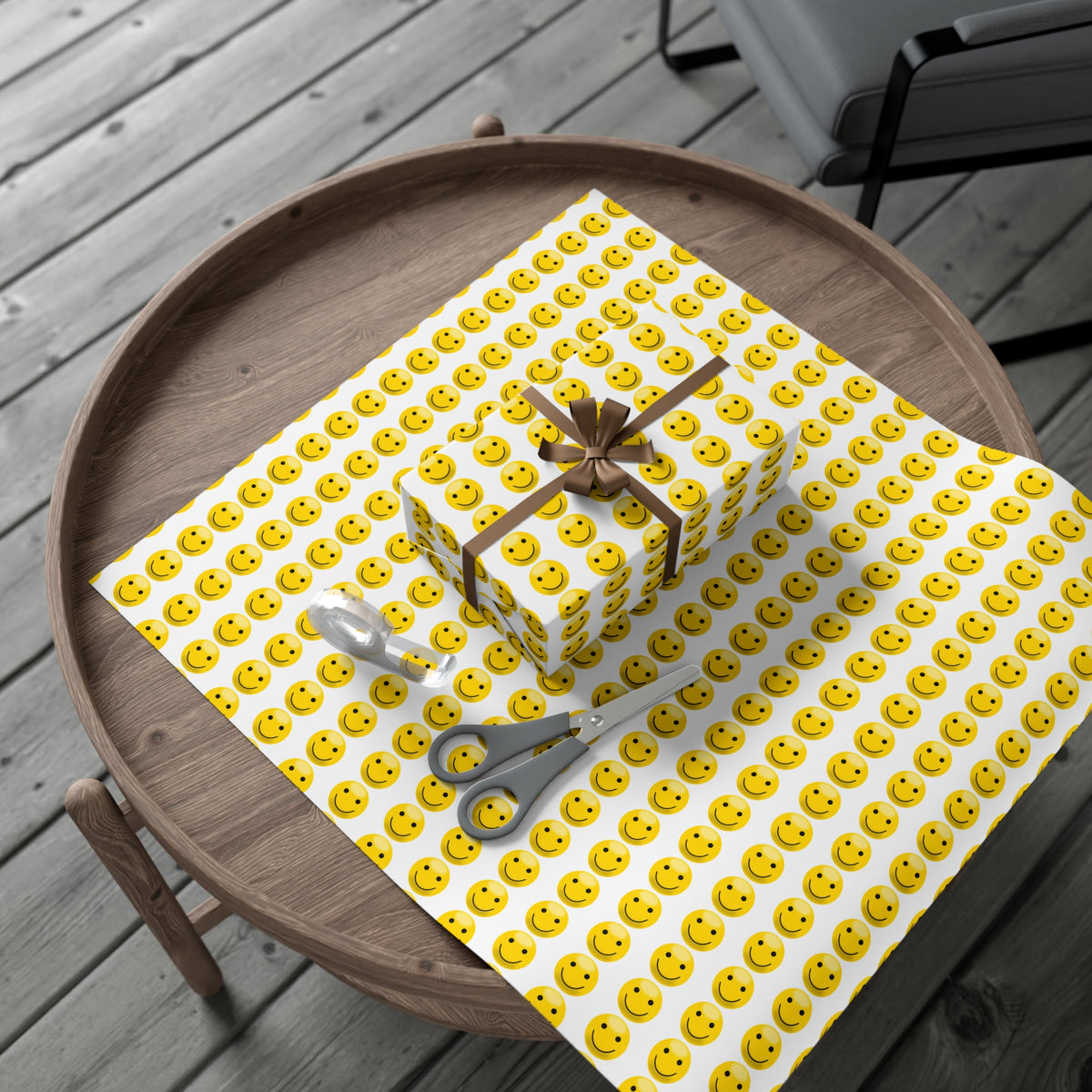 Smiley Face Gift Wrap Papers | Fun Wrapping Stationery for Birthdays, Holidays, Parties, Celebrations, and Gifts