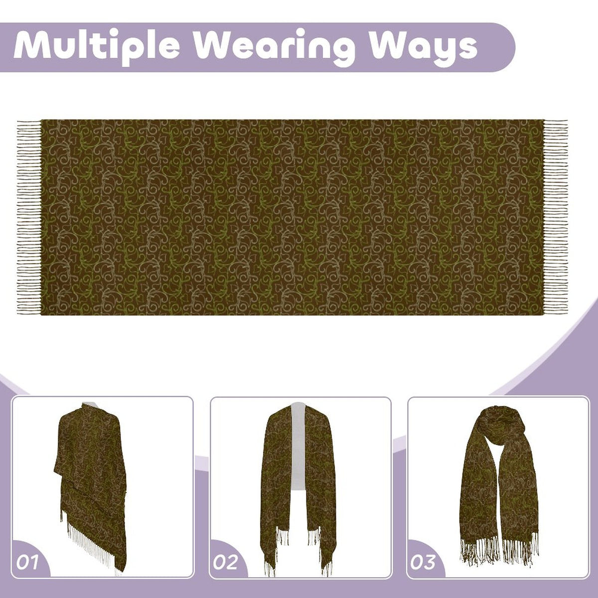 Cashmere-like Tassel Scarf