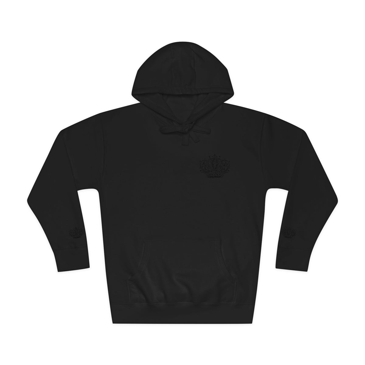 Crown Floral Unisex Fleece Hoodie | Cozy Streetwear, Perfect Gift for Him & Her, Autumn Fashion, Casual Wear, Trendy Outfit