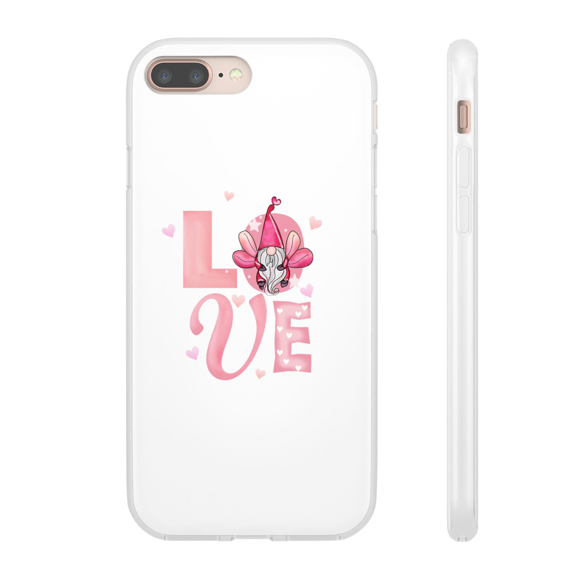 Love Gnome Phone Case — Cute Pink Valentine Flexi Case