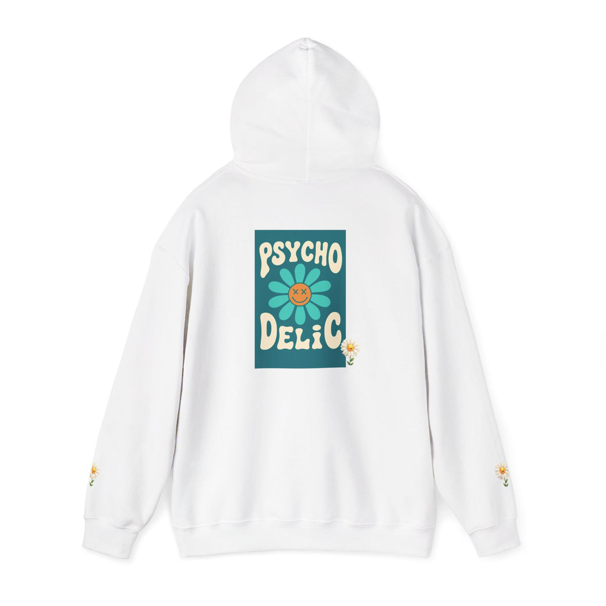 Psychedelic Floral Hoodie, Cozy Sweatshirt for Casual Style, Gift for Flower Lovers, Cute Streetwear, Spring Fashion, Art Tee