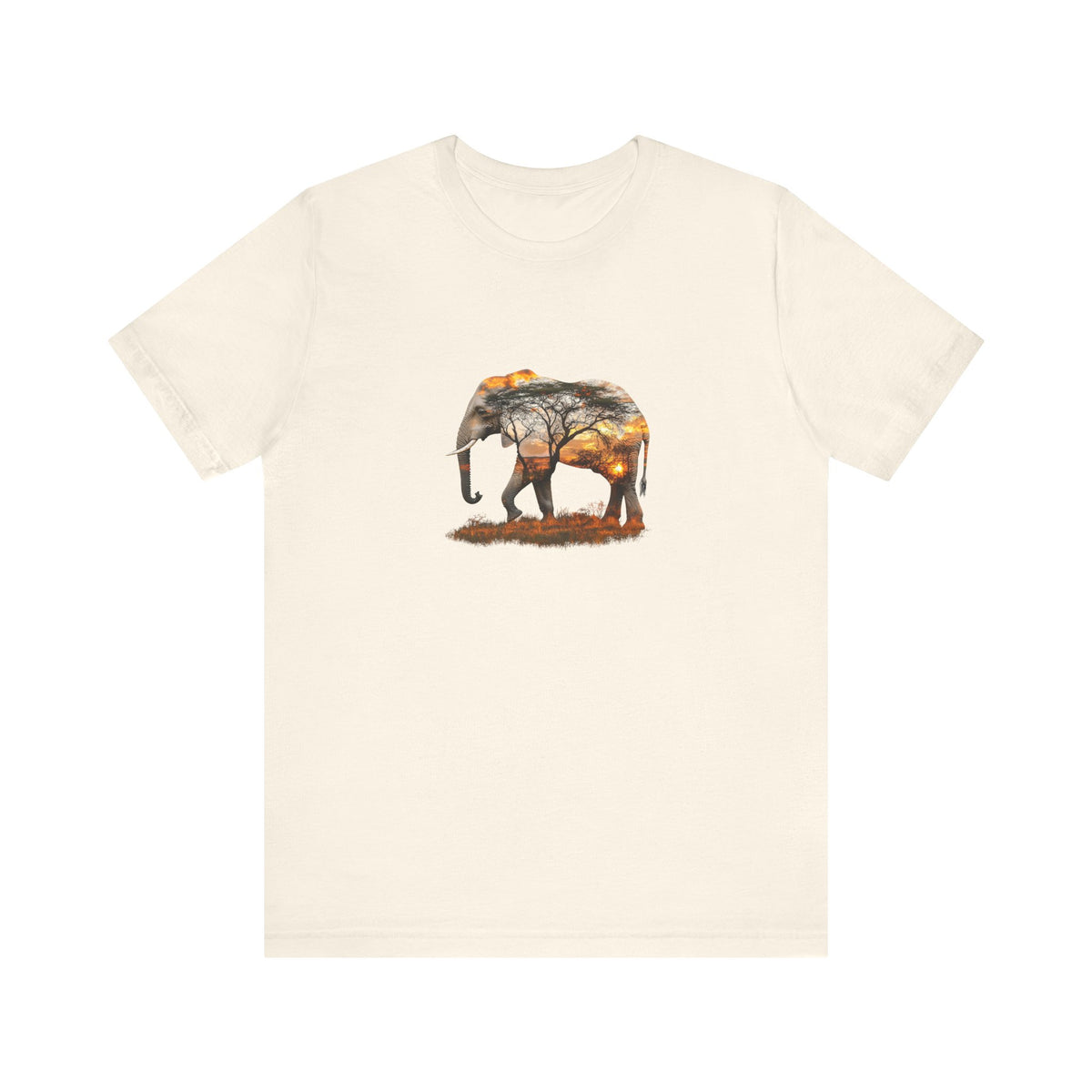 Elephant Sunset Unisex Jersey Tee