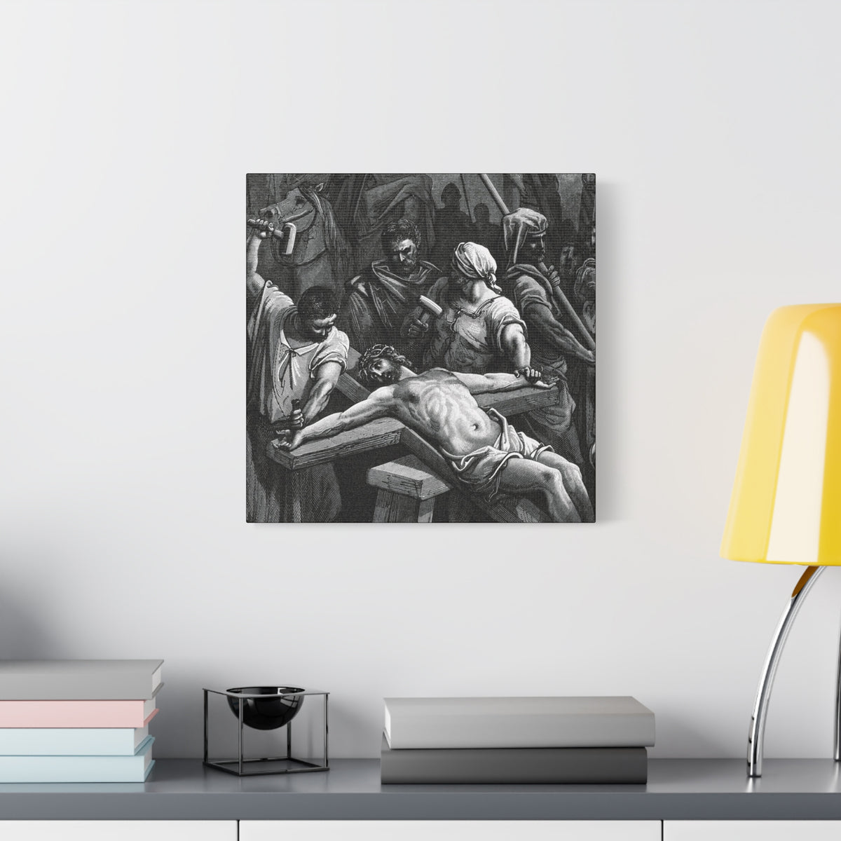 Crucifixion Art Matte Canvas Print – Stretched Religious Wall Decor