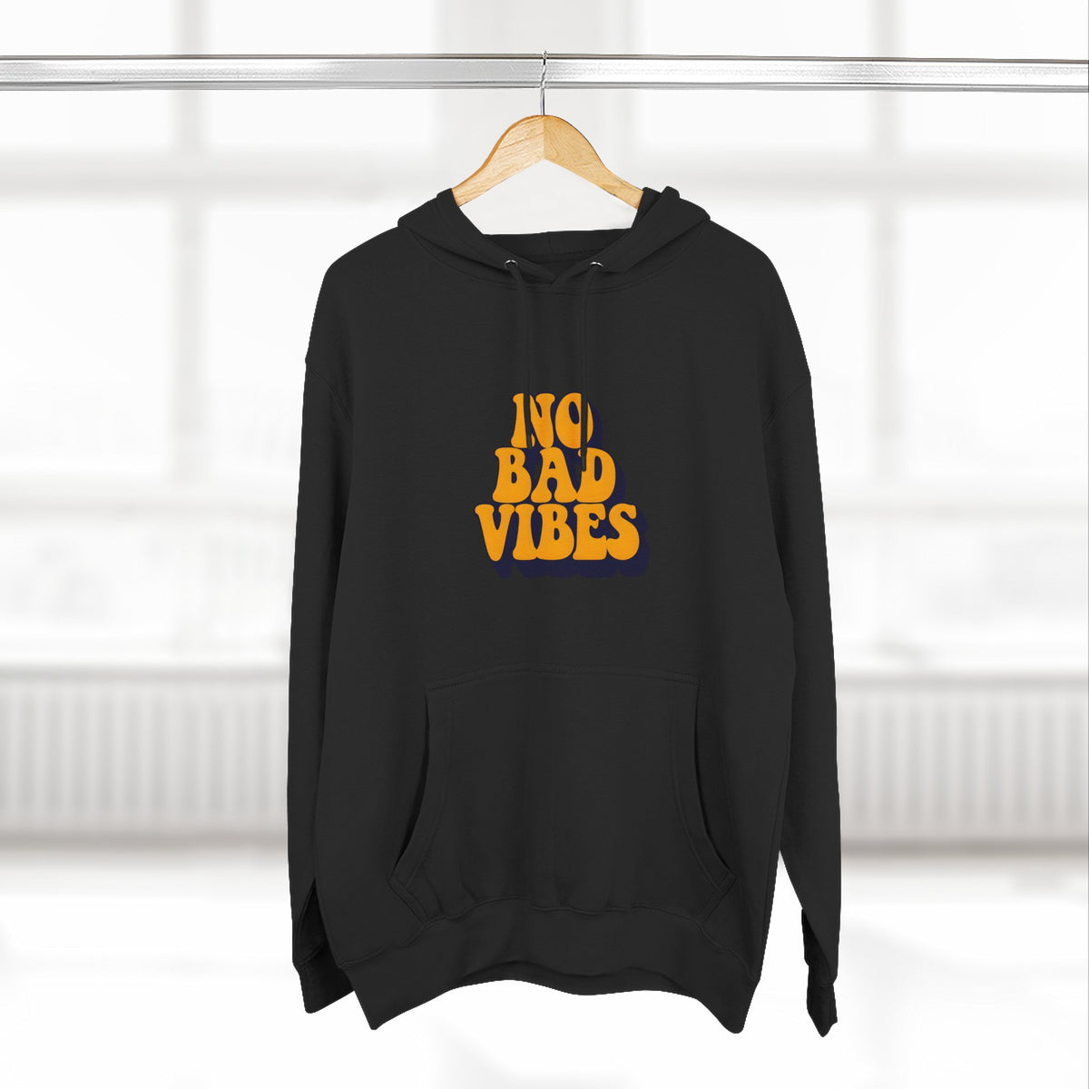 Good Vibes Only Fleece Hoodie for Positive Energy Lovers, Motivational Comfort, Chill Attire, Casual Wear, Gift for Friends