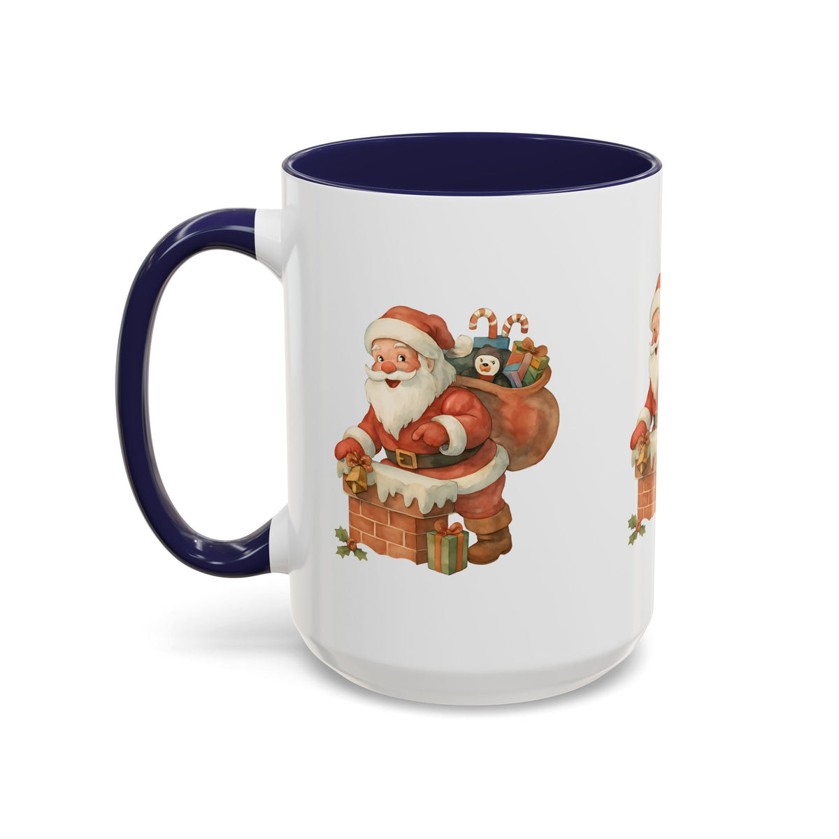 Festive Santa Coffee Mug, Holiday Gift, Christmas Decorations, Cozy Kitchen, Unique Mug, Santa-Themed Drinkware