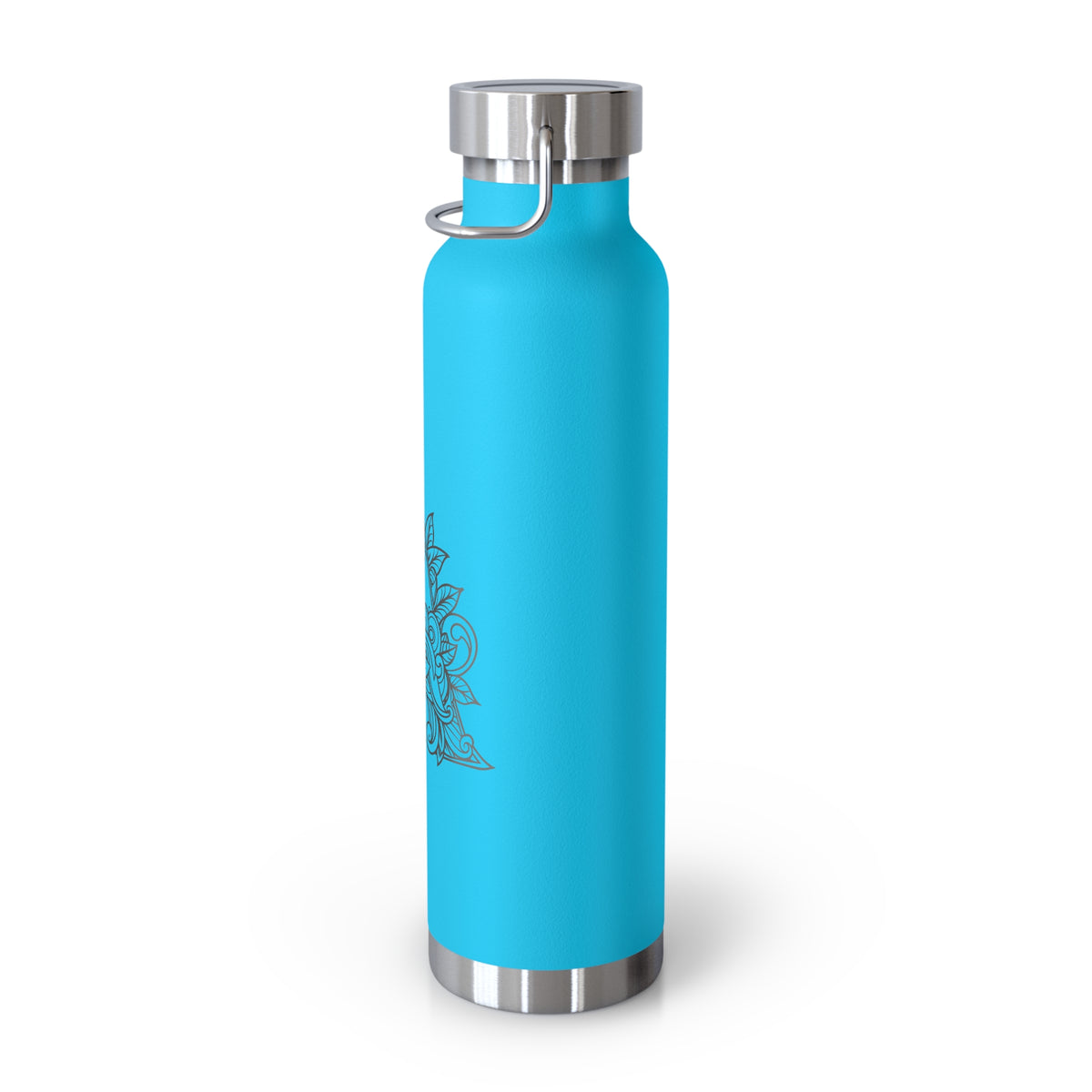 Boho Art Cold Drink Tumbler- Letter A, Personalized Water Bottle, Yoga Gift, Stylish Insulated Flask