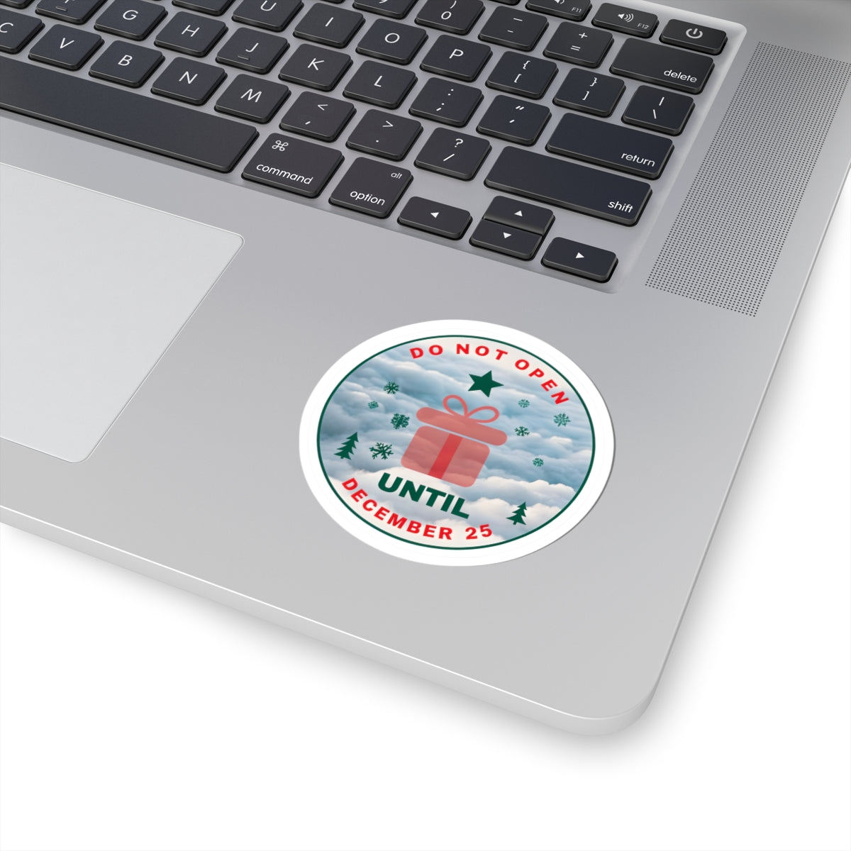 Christmas Countdown Kiss-Cut Stickers - 'Do Not Open Until December 25'