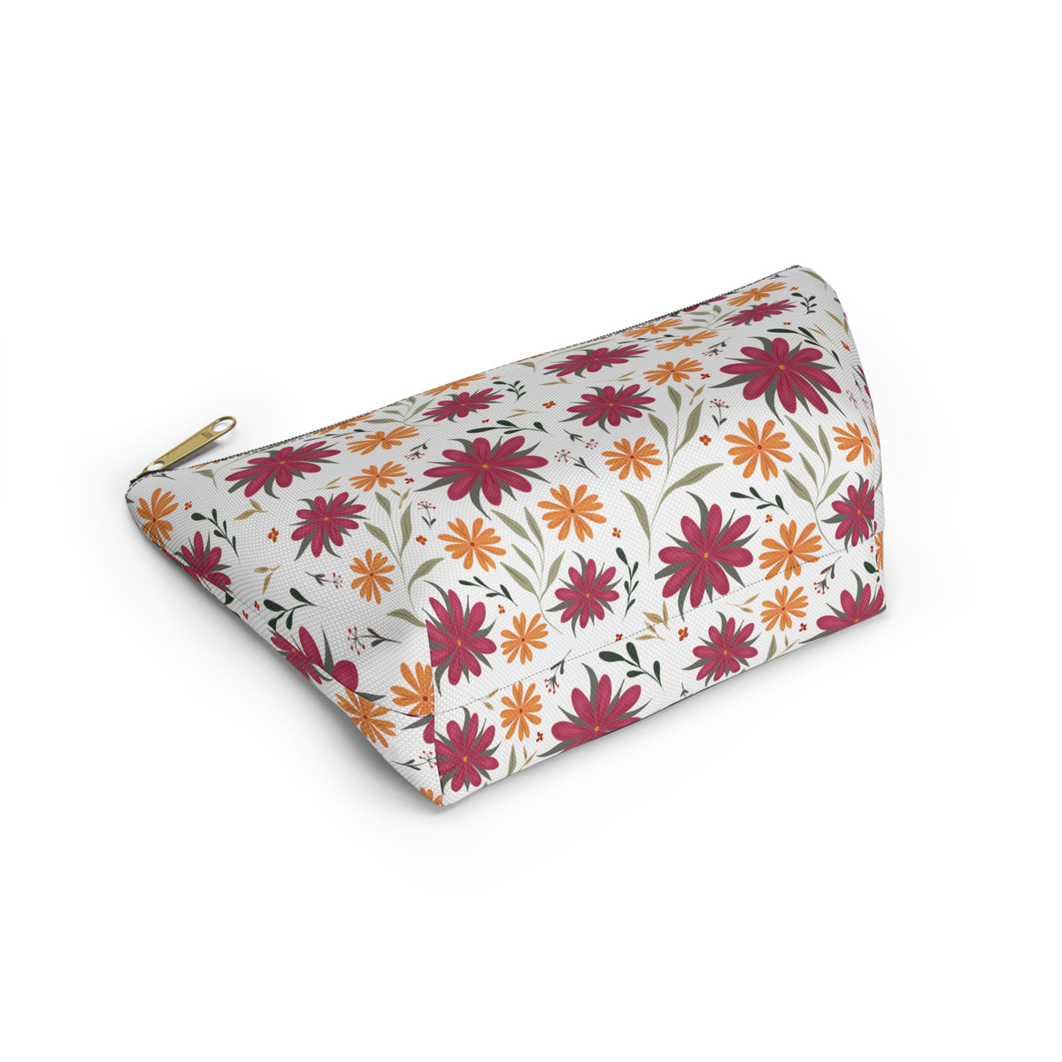 Floral Accessory Pouch - Ideal Travel Makeup Bag, Toiletry Organizer, Gift for Her, Eco-Friendly, Everyday Essentials