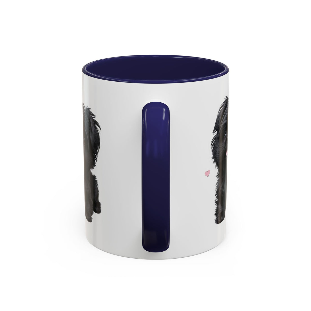 Cute Pug Accent Coffee Mug, Pet Lover Gift, Coffee Cup, Dog Mom Mug, Black Dog Ceramic Mug