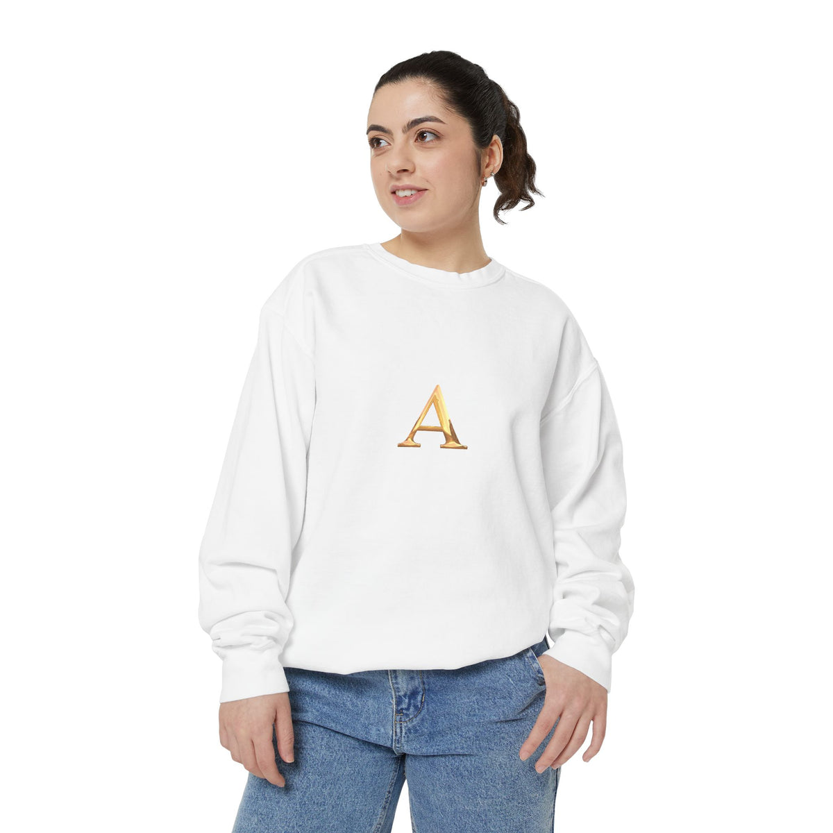 Stylish Monogrammed Sweatshirt, Personalized Gift, Cozy Layering, Casual Wear, Birthday, Holiday Present