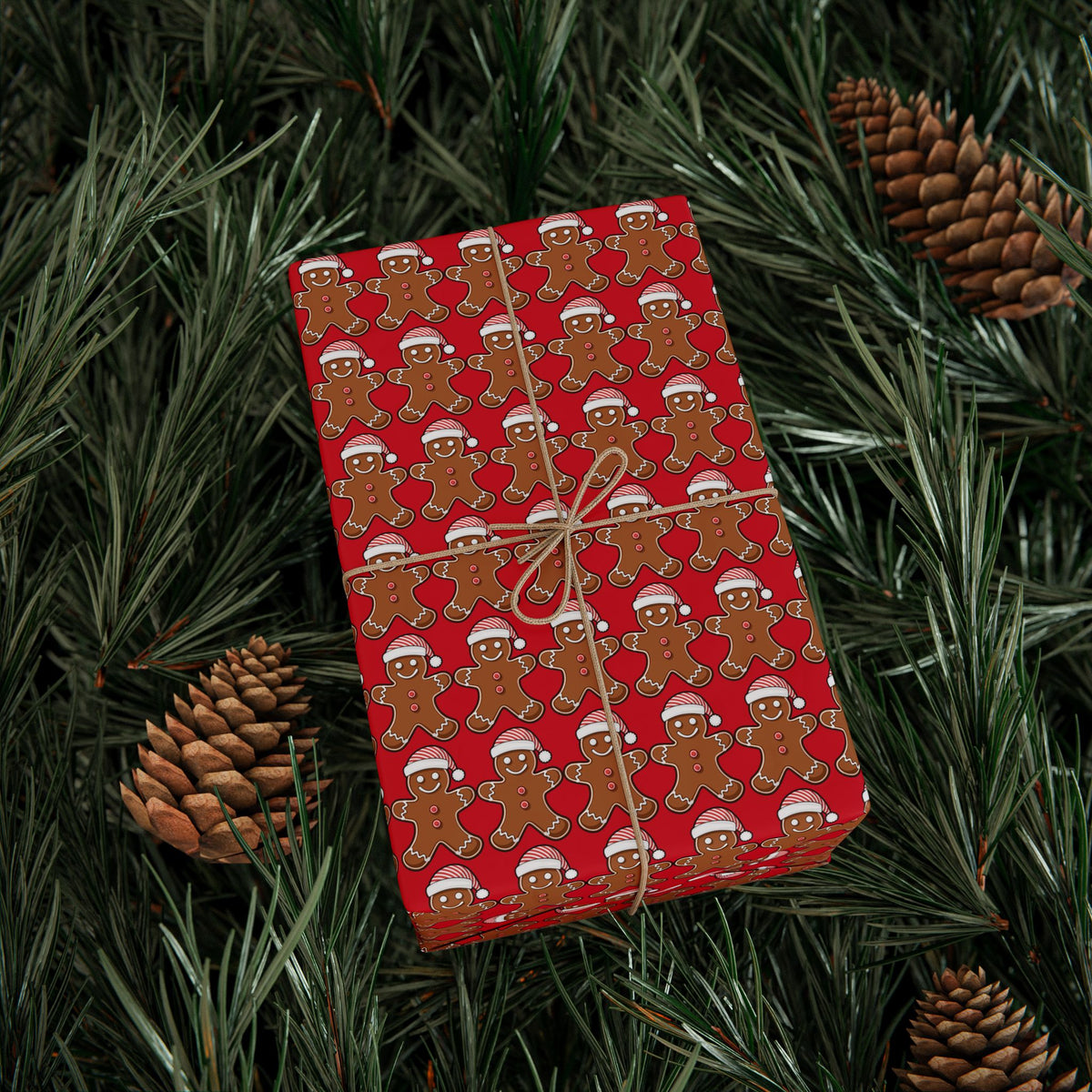 Gingerbread Holiday Wrapping Paper Roll
