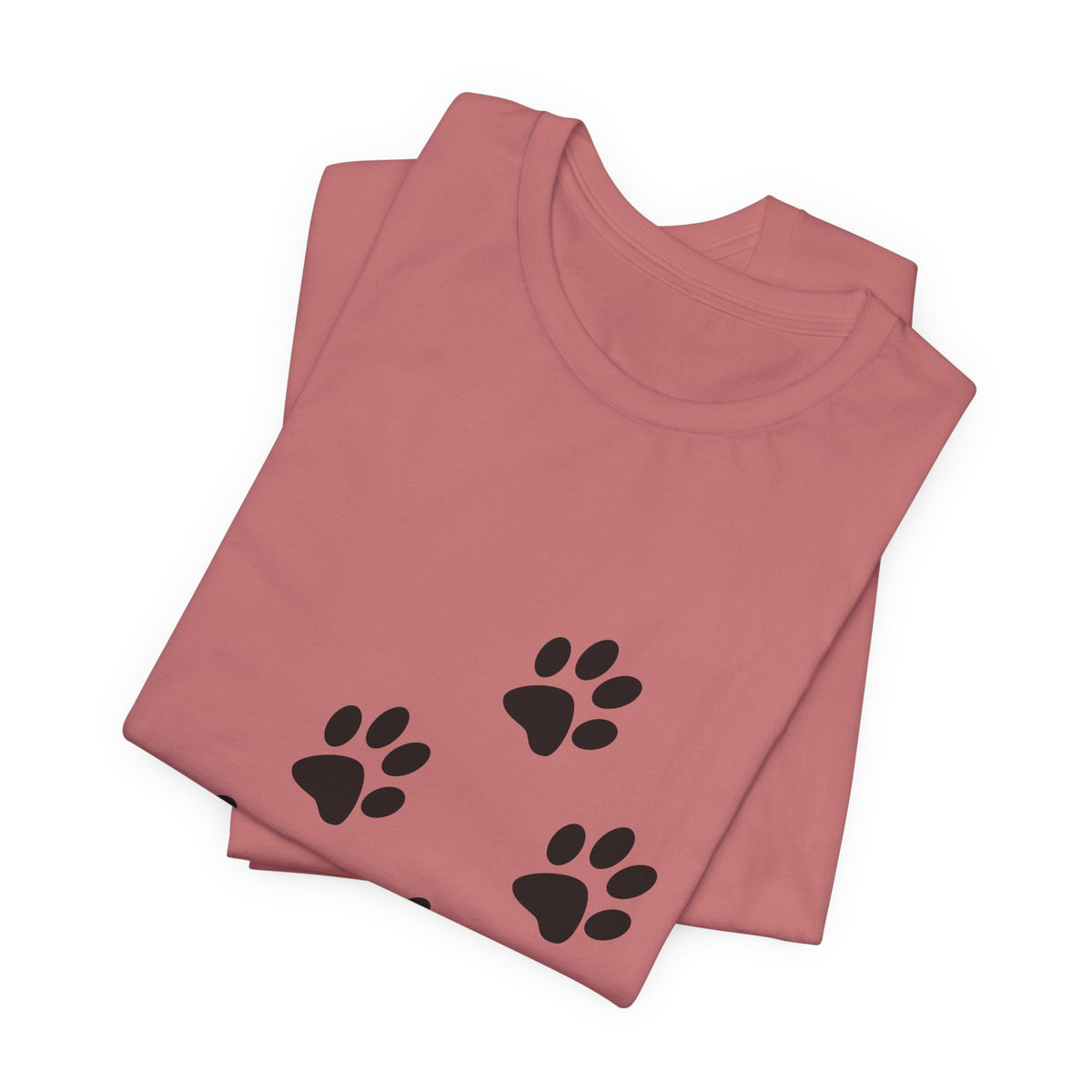 Paw Print Short Sleeve Tee | Unisex Animal Lover Shirt, Pet Owner Gift, Casual Wear, Gifts for Dog Lovers, Comfortable T-Shirt