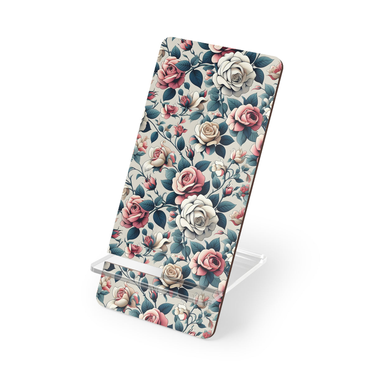 Floral Smartphone Stand | Mobile Display Holder, Desk Organizer, Gift for Tech Lovers, Home Decor, Eco-Friendly