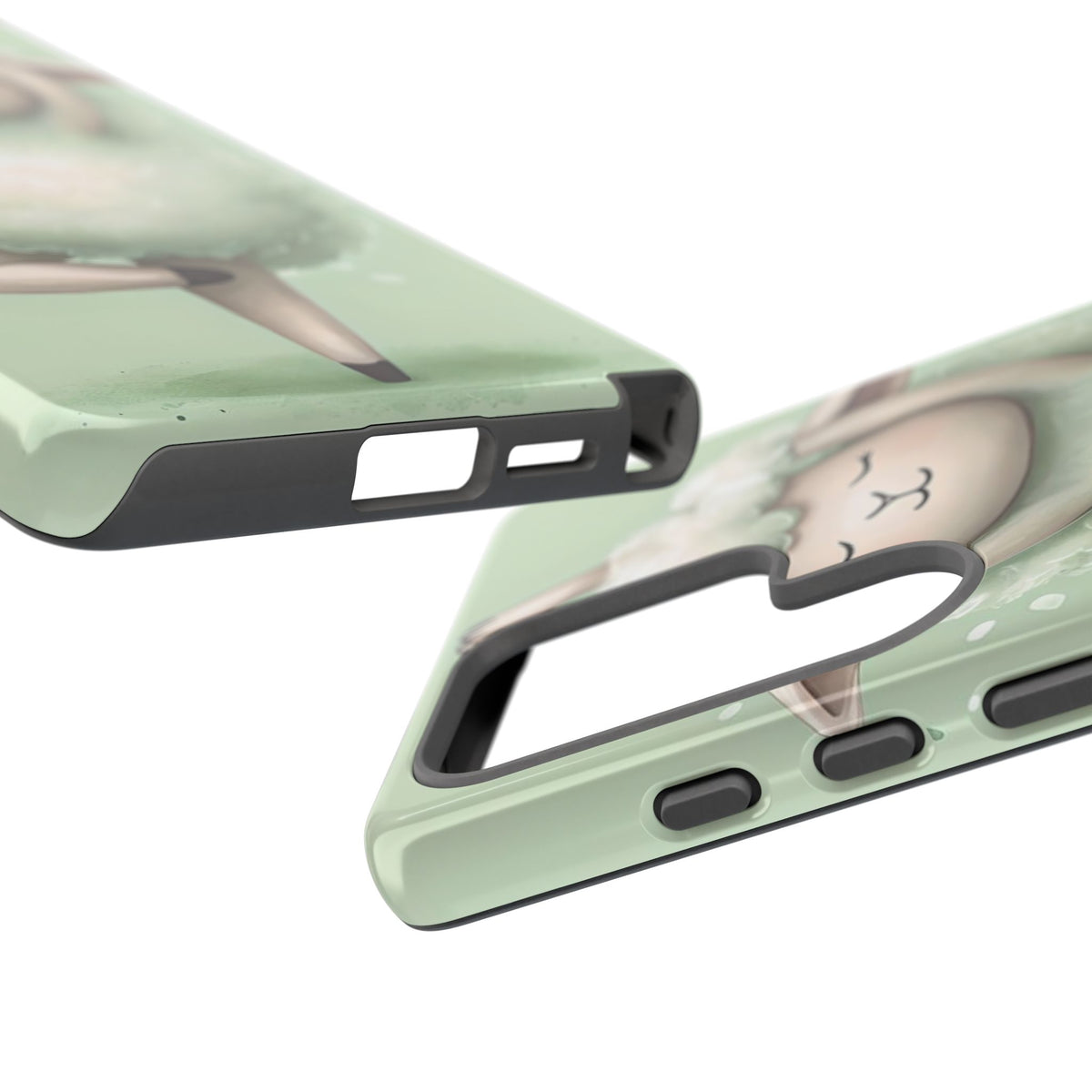 Cute Yoga Sheep Phone Case — Pastel Lamb Ballerina Protective Cover