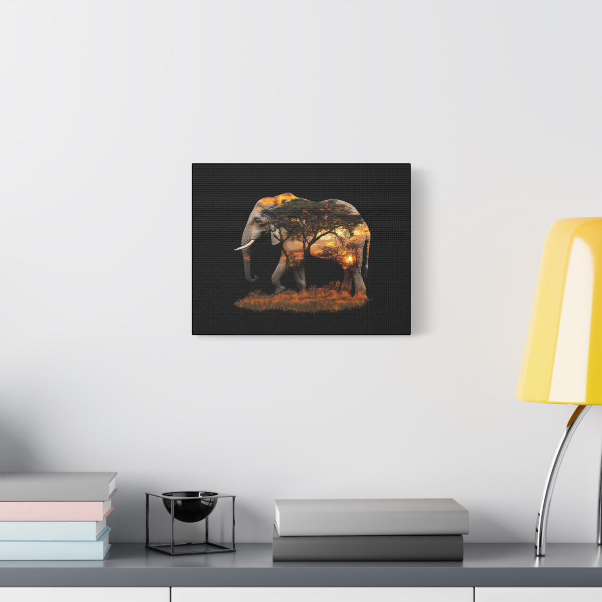 Elephant Tree Matte Canvas Art