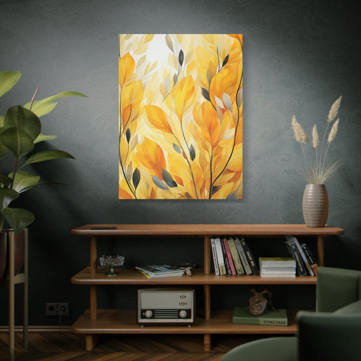 Gorgeous Yellow Matte Canvas Art Print, Stretched, 1.25"
