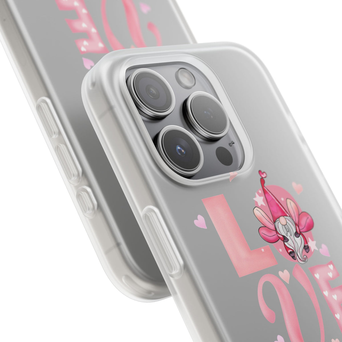 Love Gnome Phone Case — Cute Pink Valentine Flexi Case