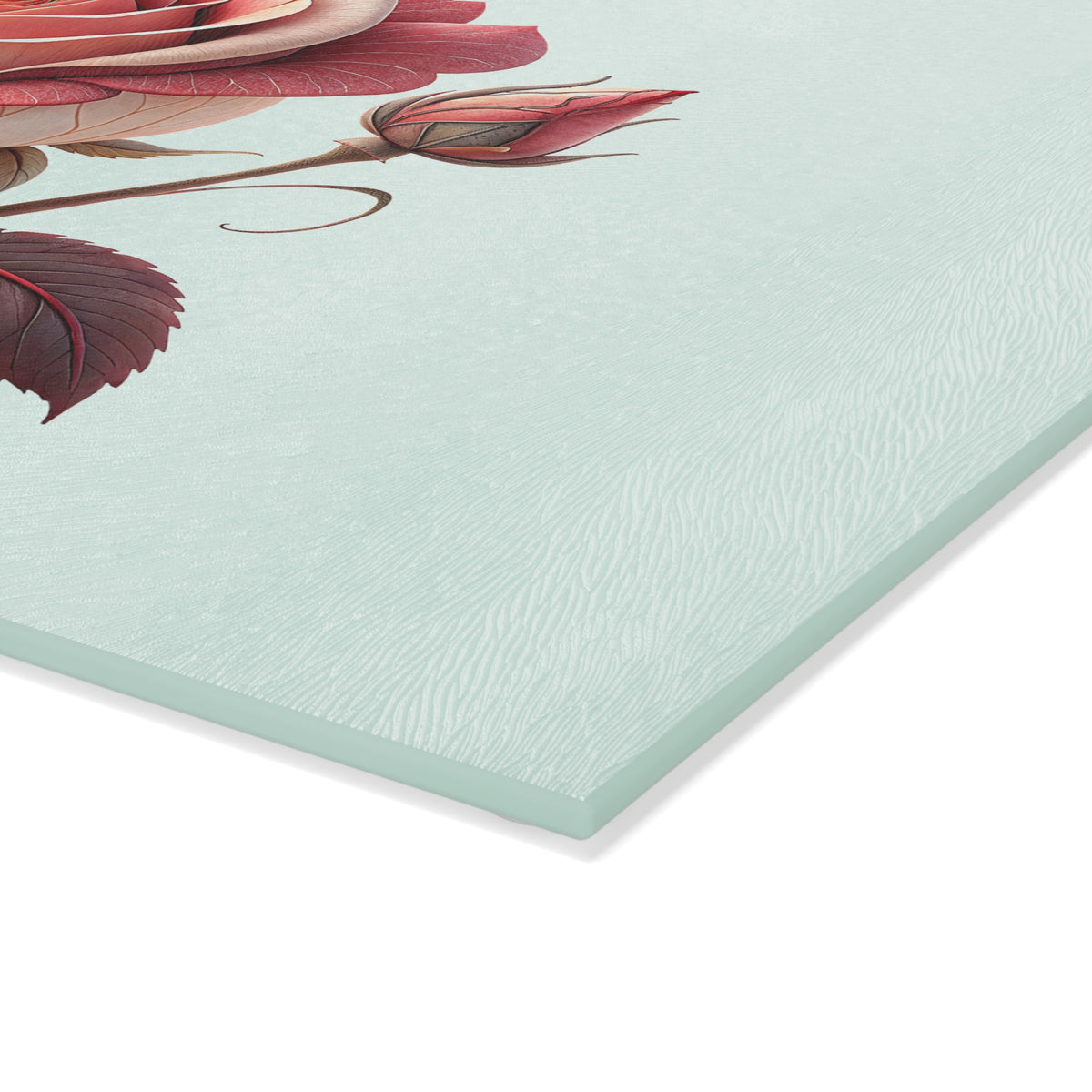 Elegant Floral Glass Cutting Board | Kitchen Decor, Wedding Gift, Home Essentials, Gift for Her, Entertaining Accessories