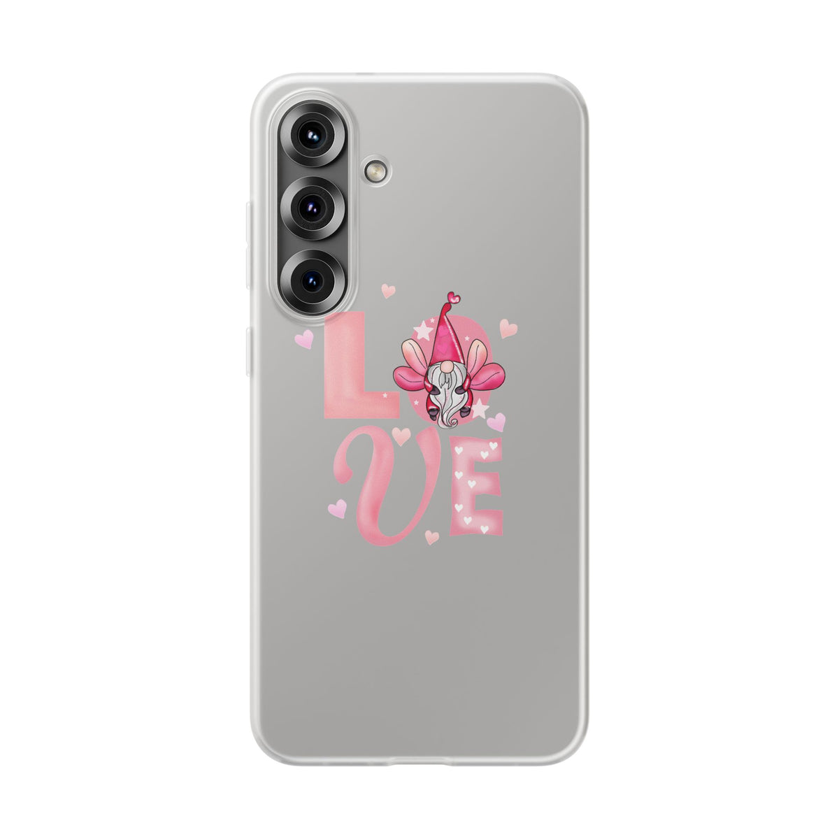 Love Gnome Phone Case — Cute Pink Valentine Flexi Case