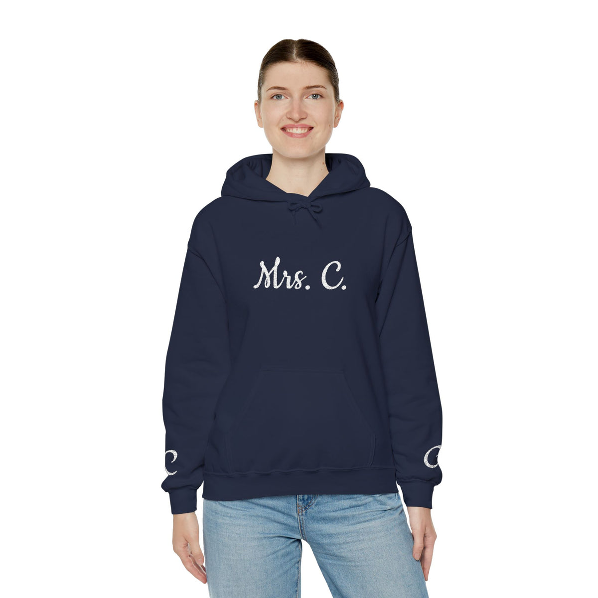 Personalized Hooded Sweatshirt, Gift for Teachers, Proud Teacher Apparel, Birthday Gift, Customized Sweatshirt
