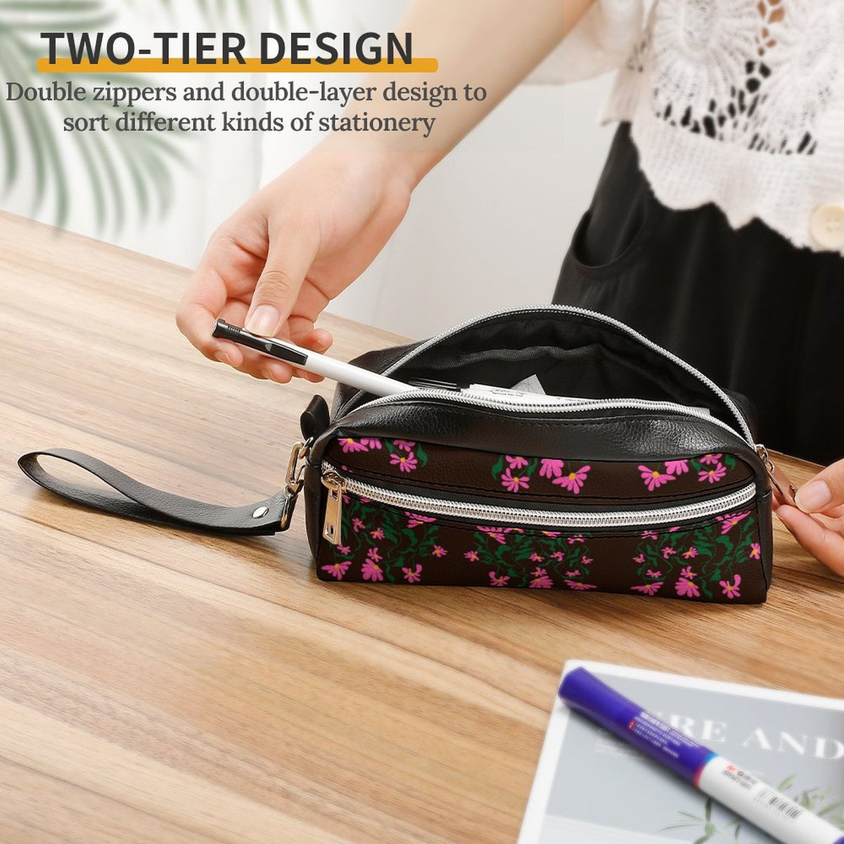 Versatile Cosmetic Bag & Pencil Case Pouch