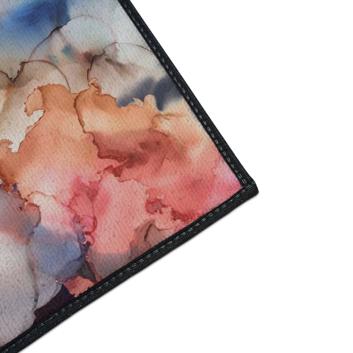Abstract Watercolor Heavy-Duty Floor Mat — Non-Slip Entry Rug for Home & Office