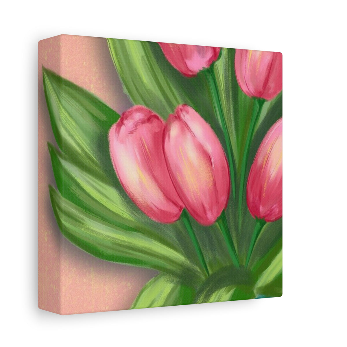 Matte Canvas, Stretched, 1.25" Tulips