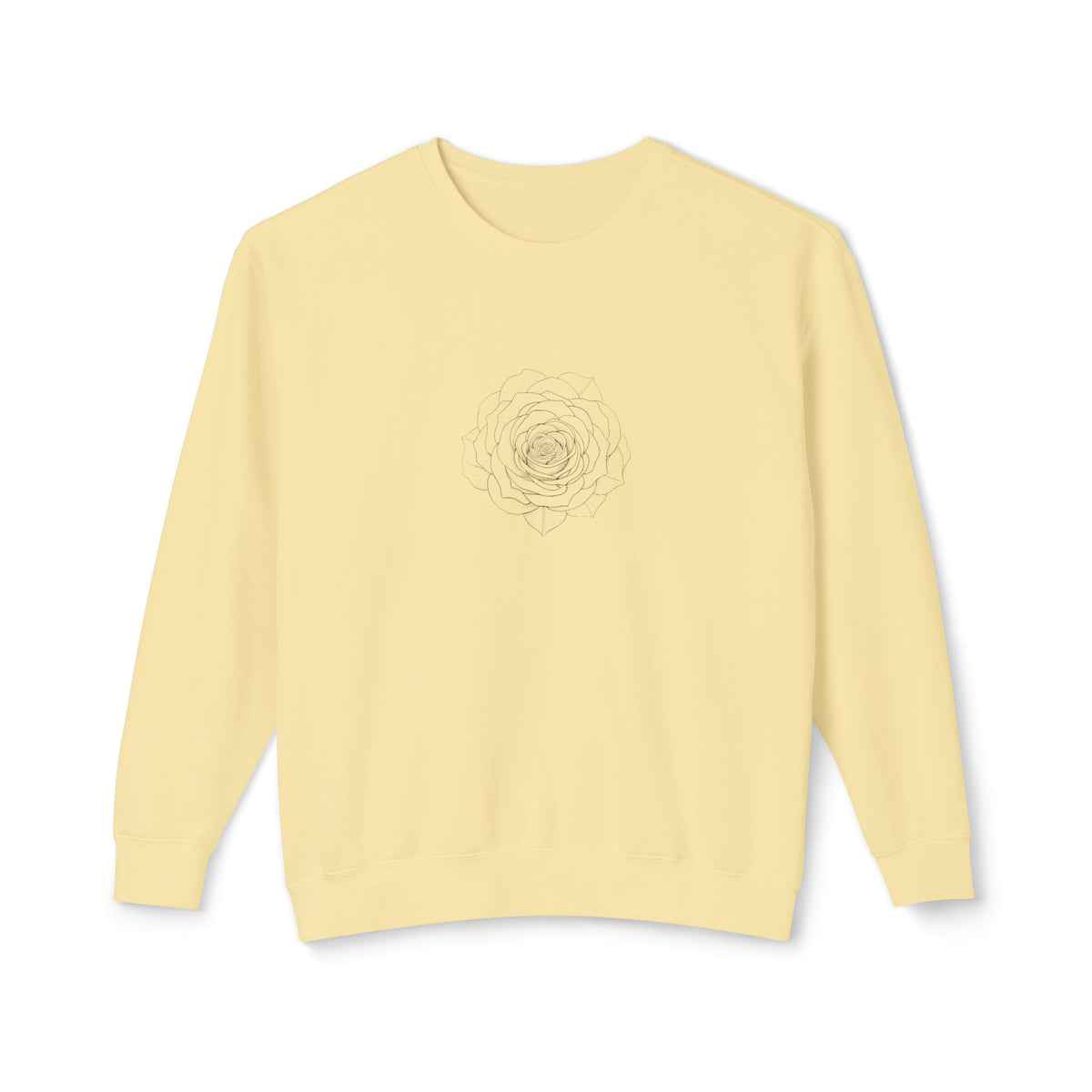 Minimalist Floral Crewneck Sweatshirt, Cozy Unisex Pullover, Casual Spring Apparel, Perfect Gift for Her, Everyday Comfort