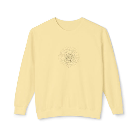 Minimalist Floral Crewneck Sweatshirt, Cozy Unisex Pullover, Casual Spring Apparel, Perfect Gift for Her, Everyday Comfort