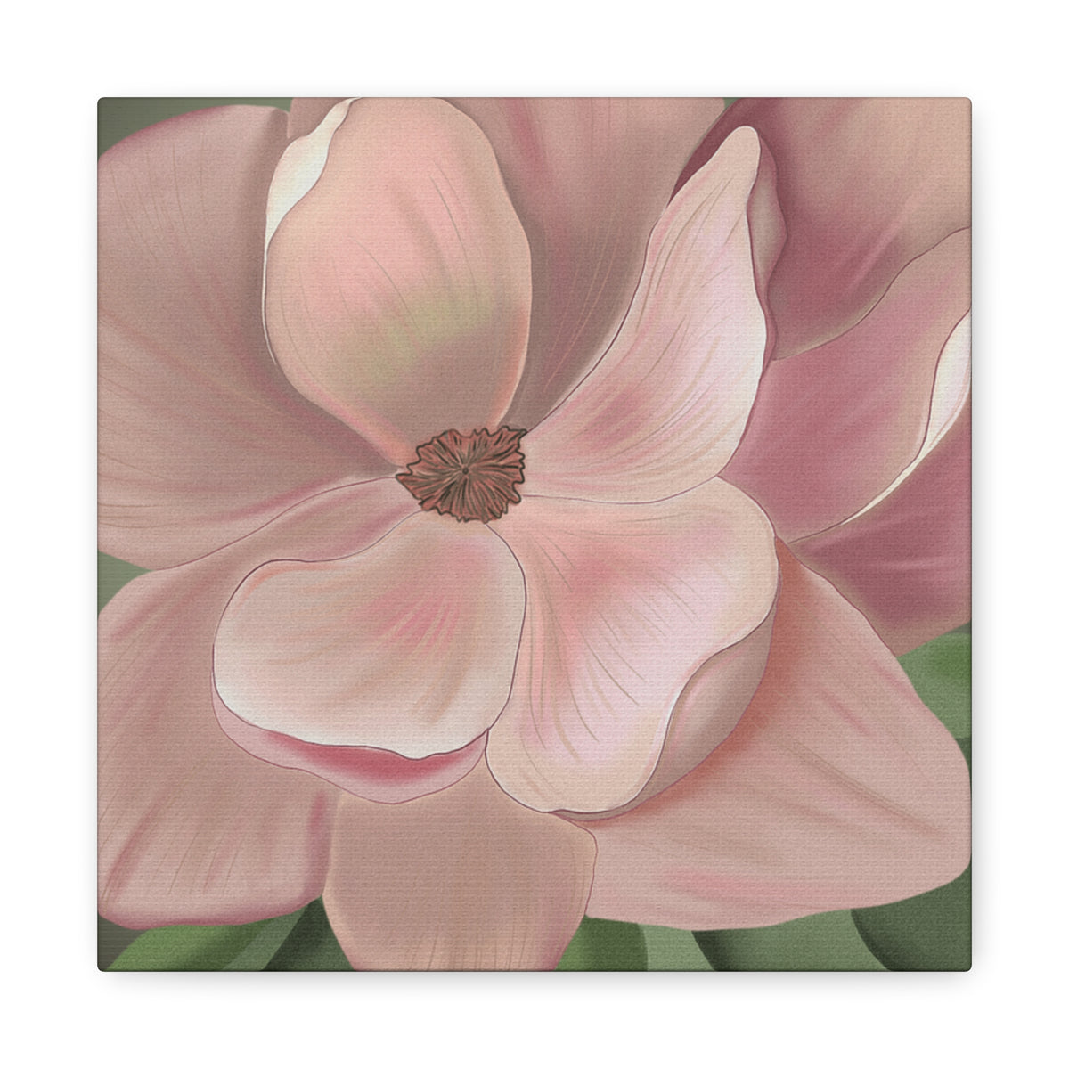 Matte Canvas, Stretched, 1.25" Pink Flowers