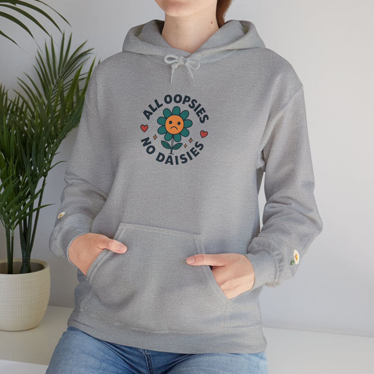 Psychedelic Floral Hoodie, Cozy Sweatshirt for Casual Style, Gift for Flower Lovers, Cute Streetwear, Spring Fashion, Art Tee