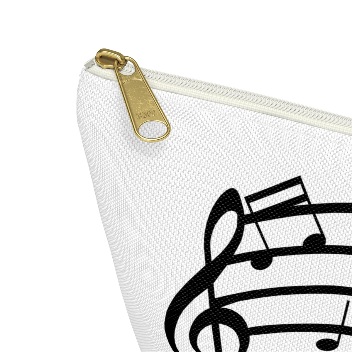 Music Notes Accessory Pouch — T-Bottom Makeup & Gadget Organizer