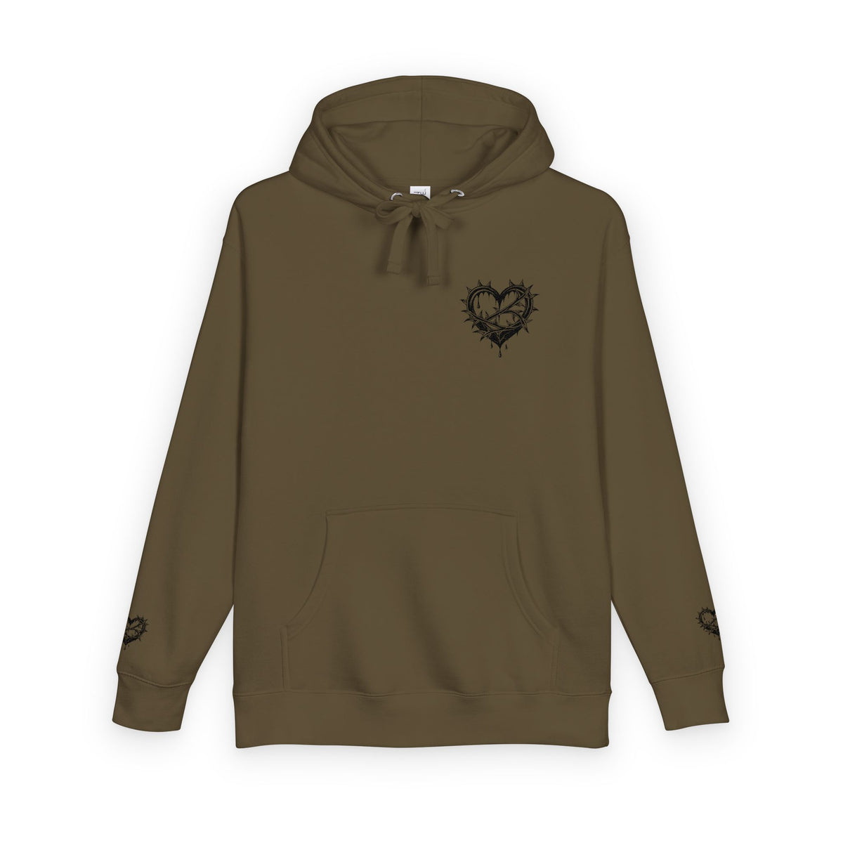 Heartfelt Unisex Fleece Hoodie, Cozy Gift, Casual Wear, Valentine's Day, Romantic Style