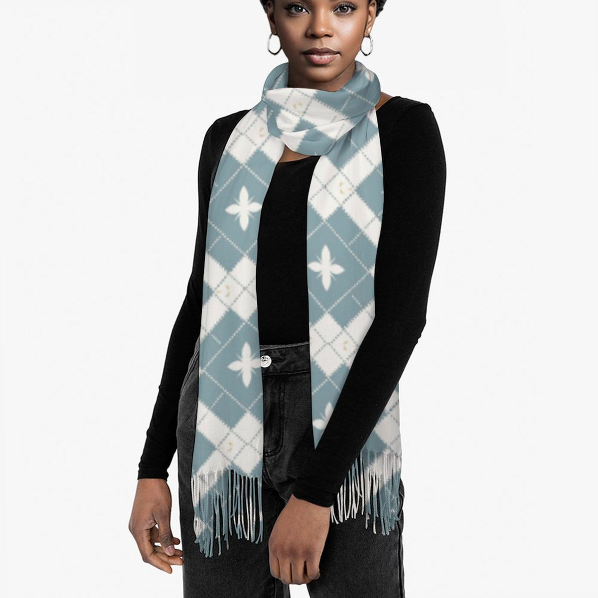 Cashmere-like Tassel Scarf