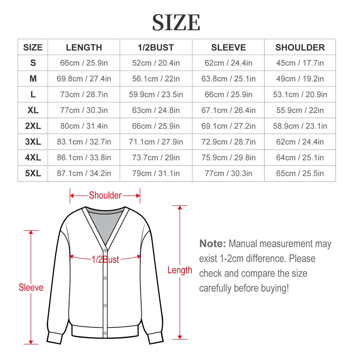 Ugly Christmas Sweater Button-Up Cardigan