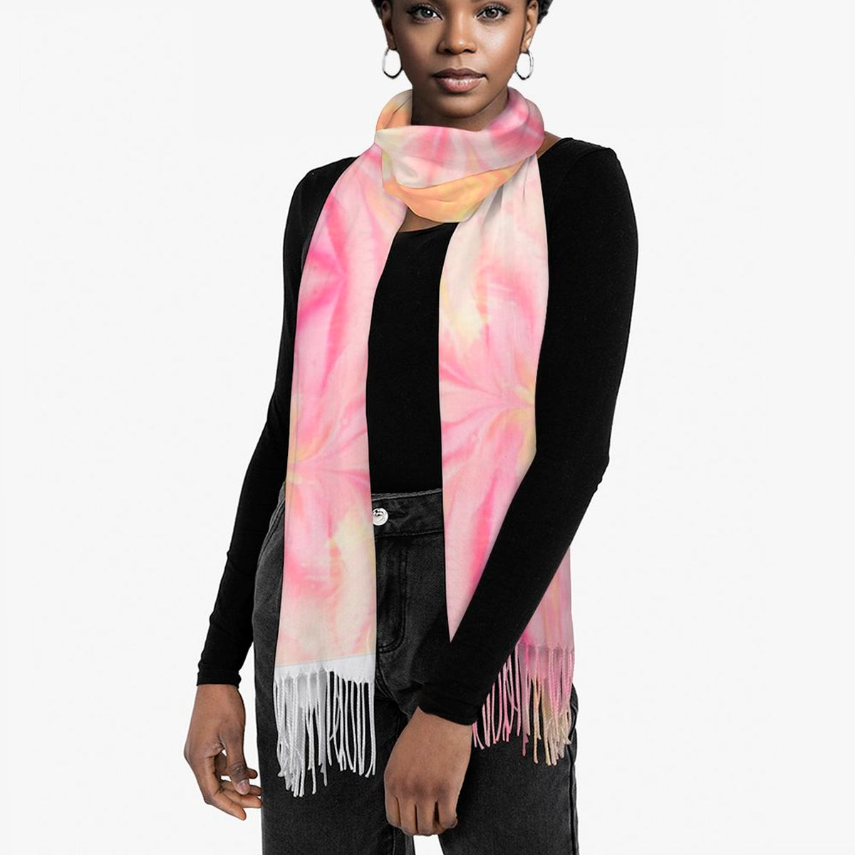 Cashmere-like Tassel Scarf