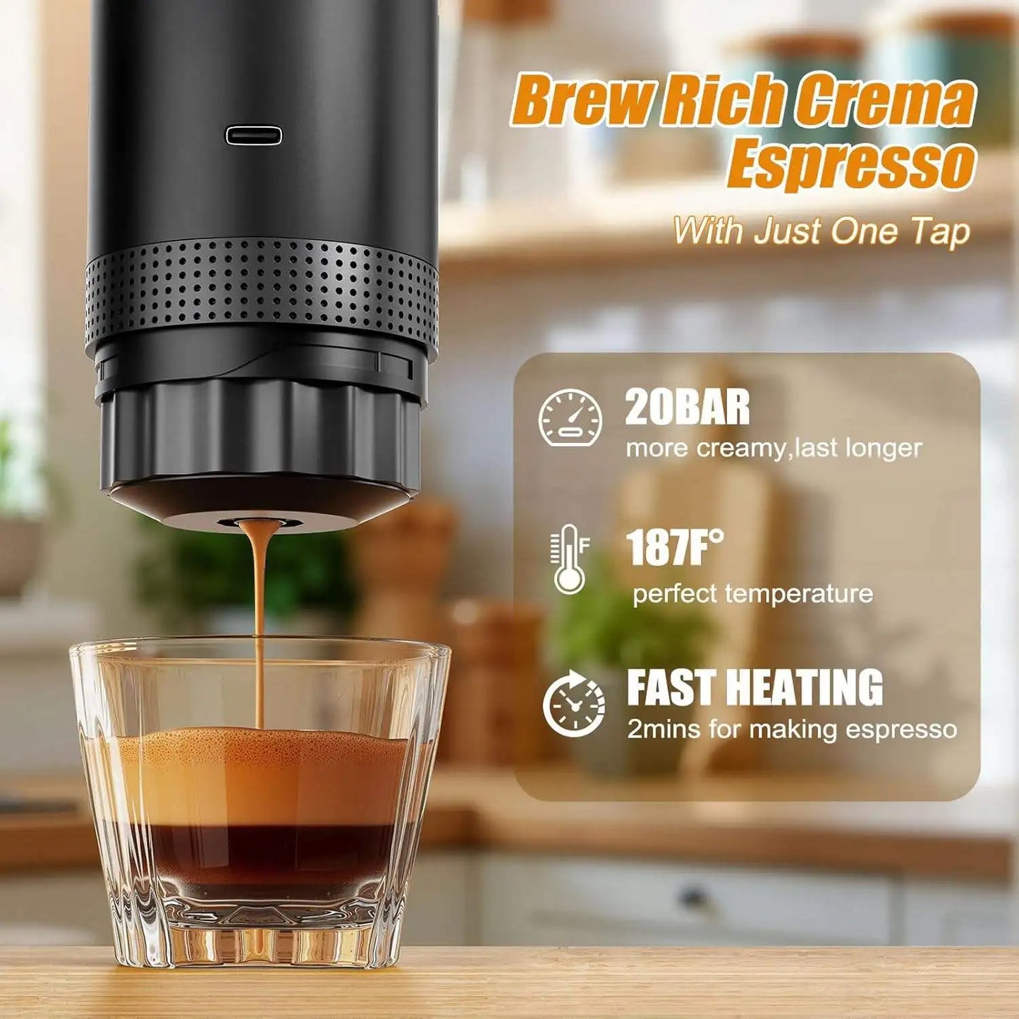 High Quality Smart Semi-Automatic Tea and Coffee Maker Easy to Clean with Heating Feature Battery Powered