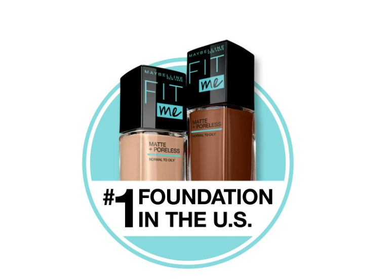 Maybelline Fit Me Matte + Poreless Liquid Foundation Makeup, 112 Natural Ivory