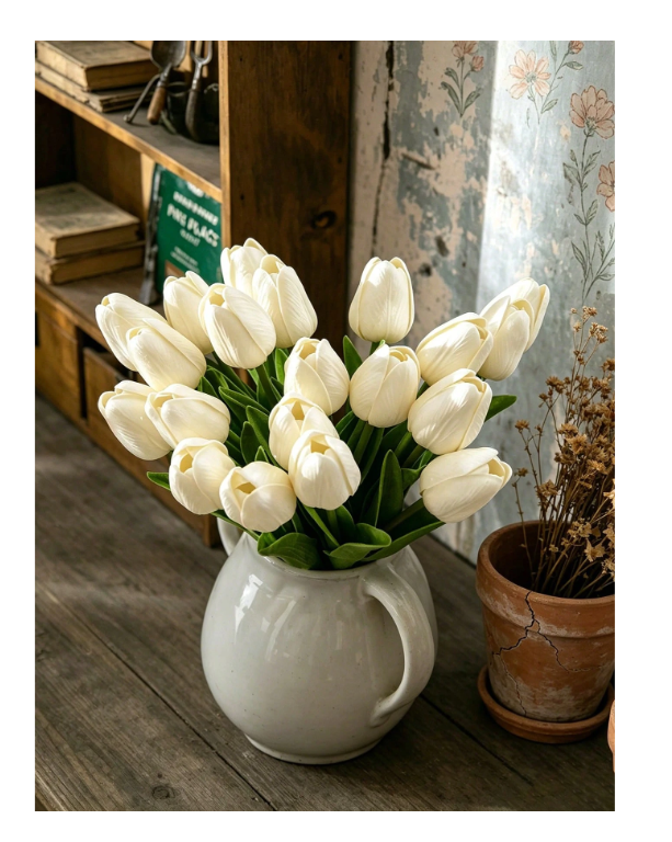 Real Touch Artificial Tulip Flowers, Faux Tulips For Decoration, Room Decor