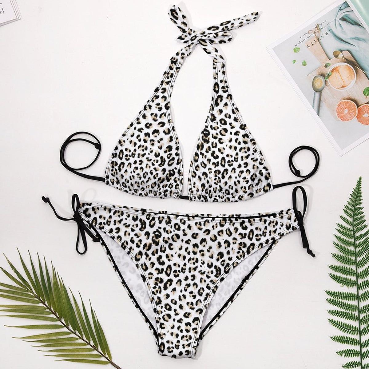 Plus Size Women‘s Halter Bikini Set