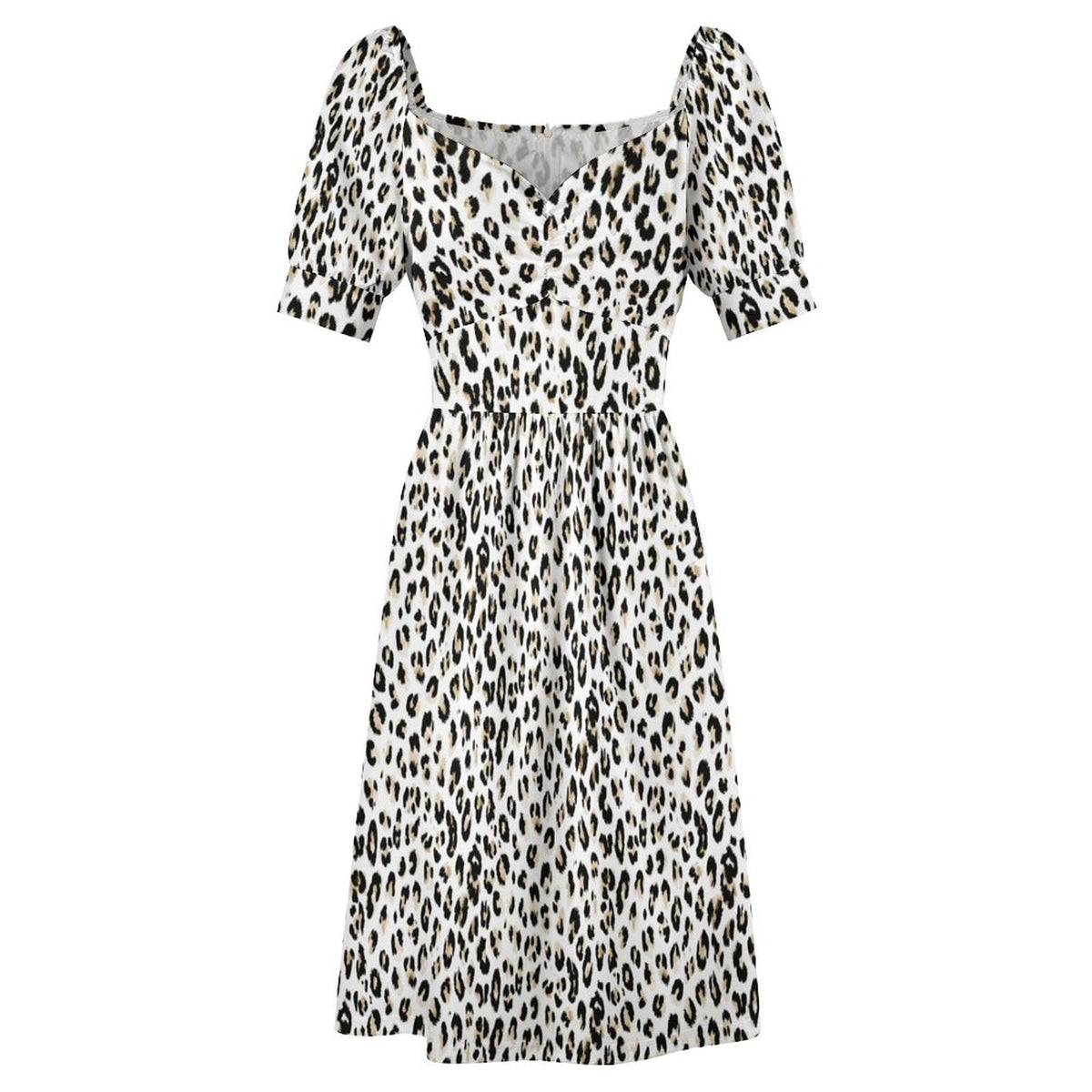 Short Sleeve V Neck Lovely Dress