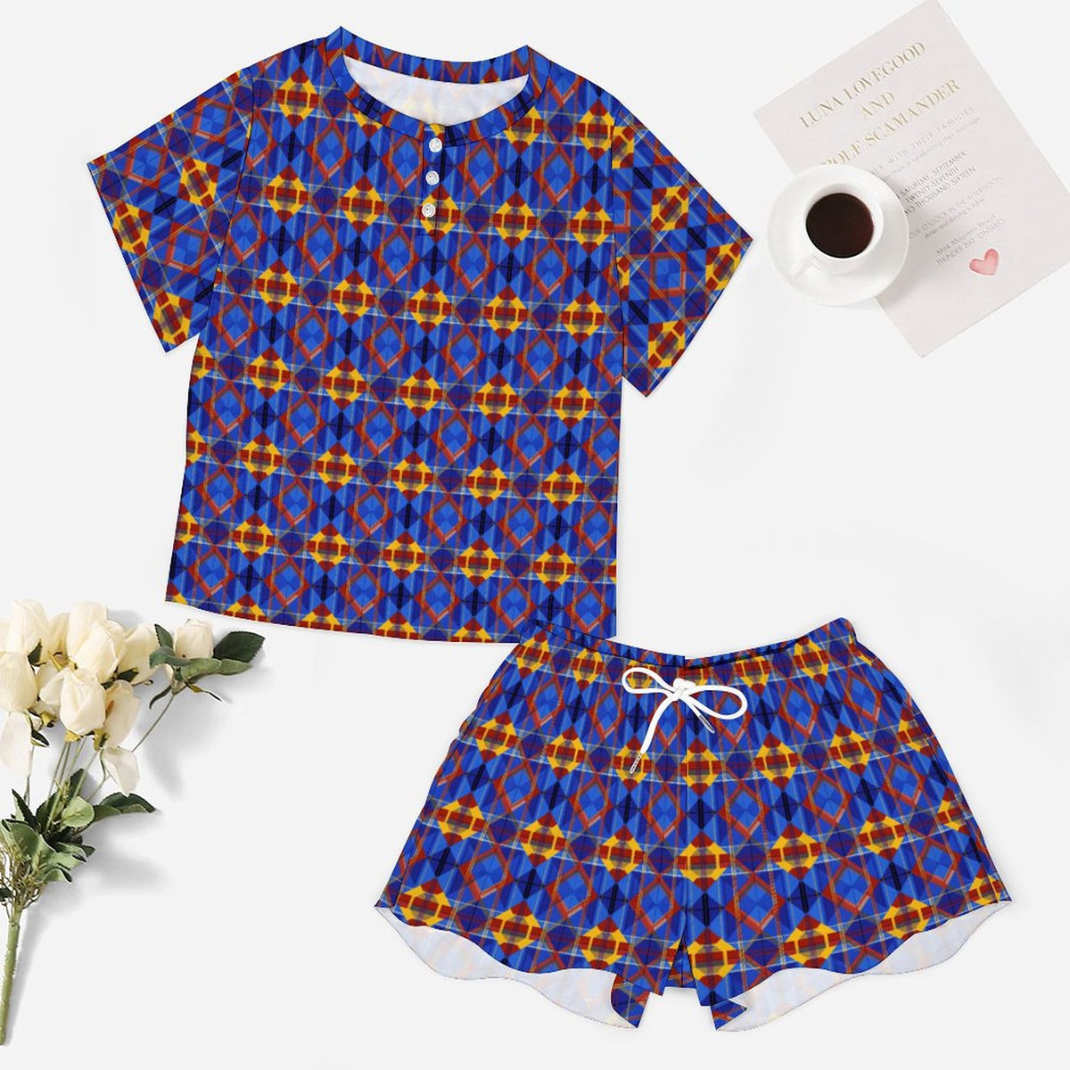 Cooling Short Sleeve Loungewear Set