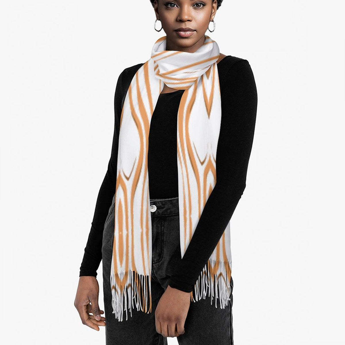 Cashmere-like Tassel Scarf