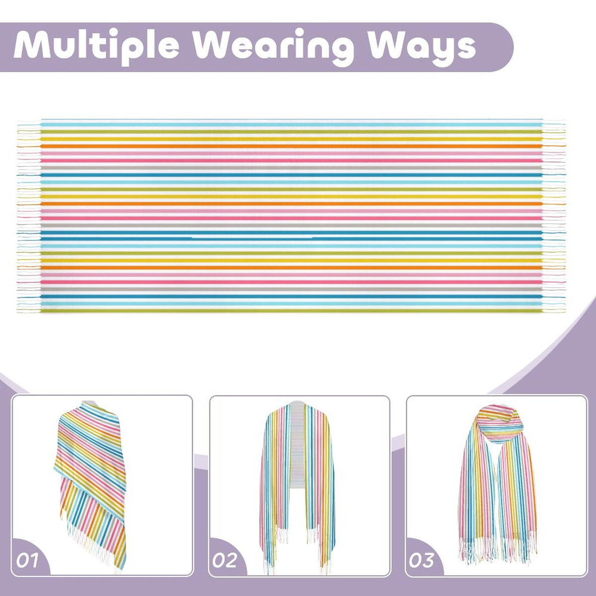 Cashmere-like Tassel Scarf