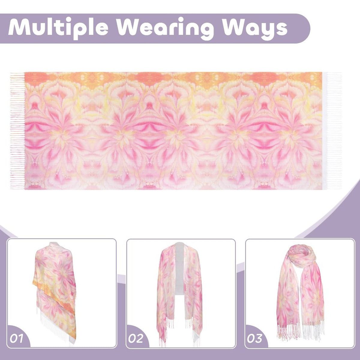 Cashmere-like Tassel Scarf