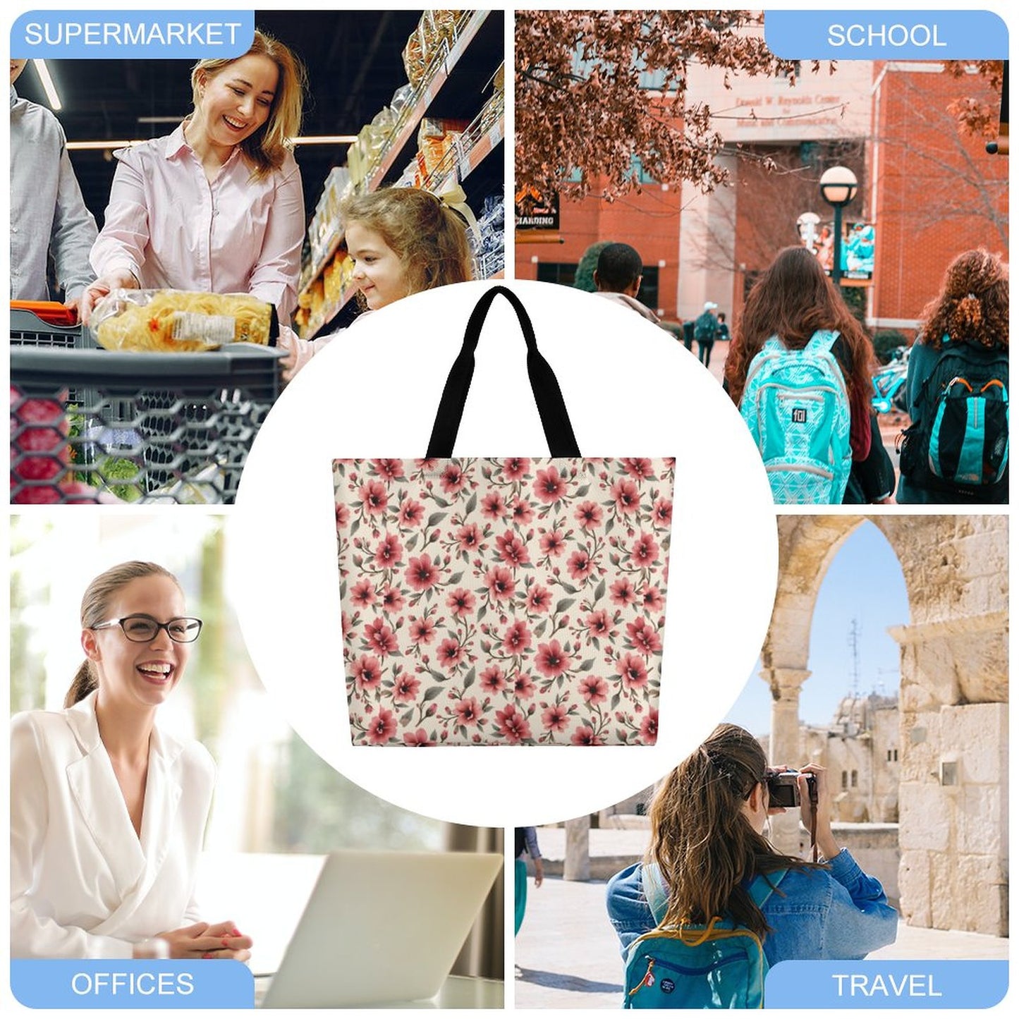 Large One Shoulder Shopping Bag