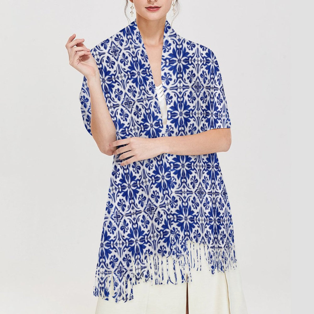 Cashmere-like Tassel Scarf