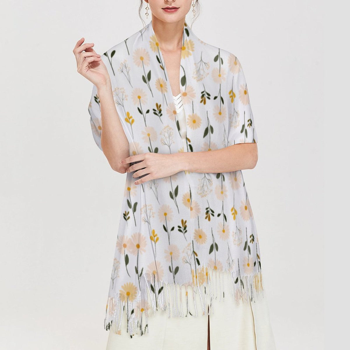 Cashmere-like Tassel Scarf